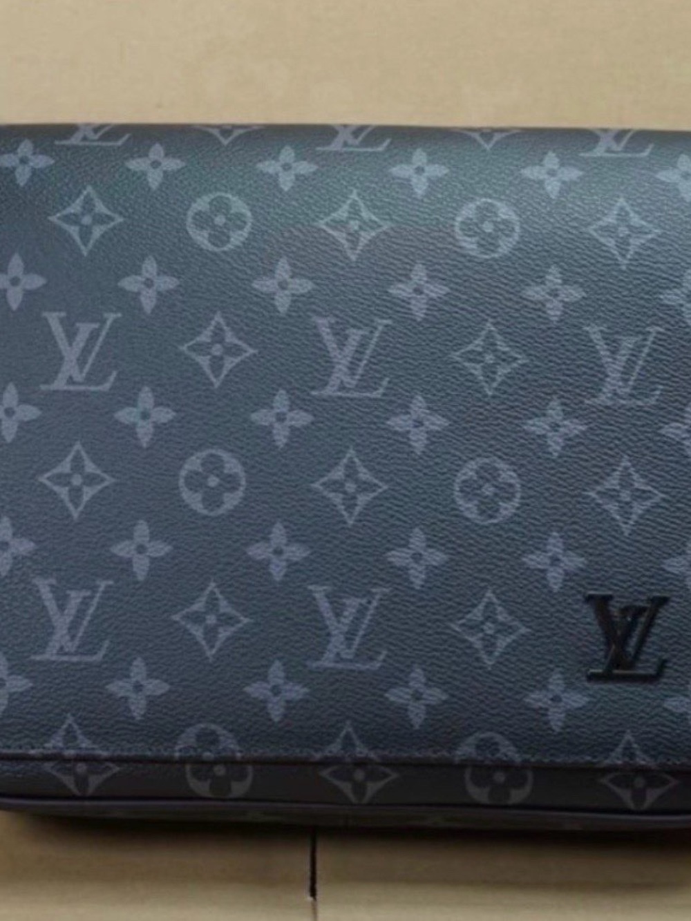 Louis Vuitton Monogram Eclipse Canvas Long Wallet in Black and Gray
